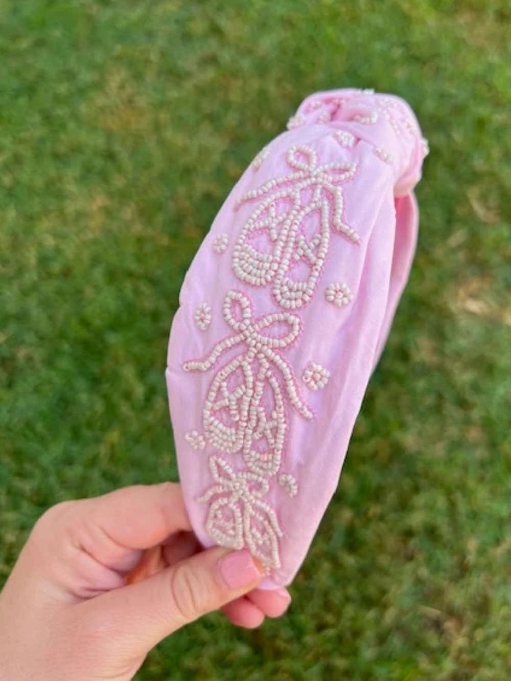 Golden Lily Beaded Ballet Headband
